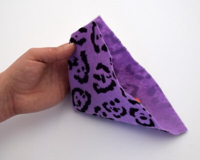 Napkin origami folding bunny.