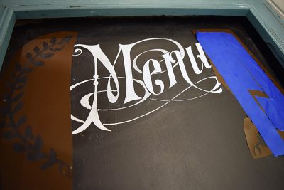 Transfer vinyl graphics with Blue Painter's Tape