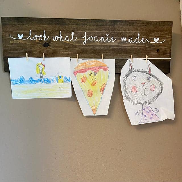 Look what I made art hanging board.