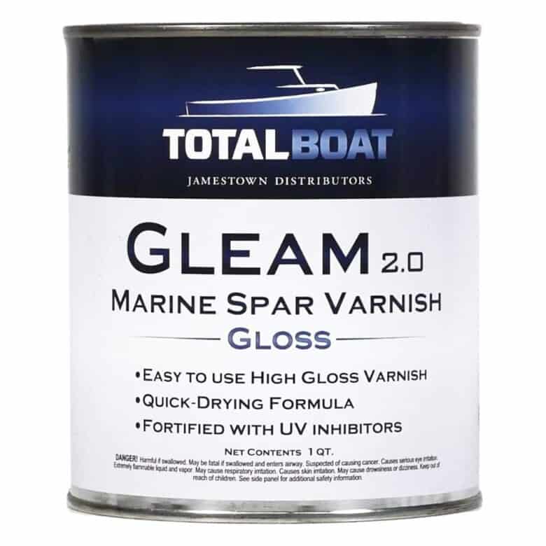 Total Boat marine spar varnish.
